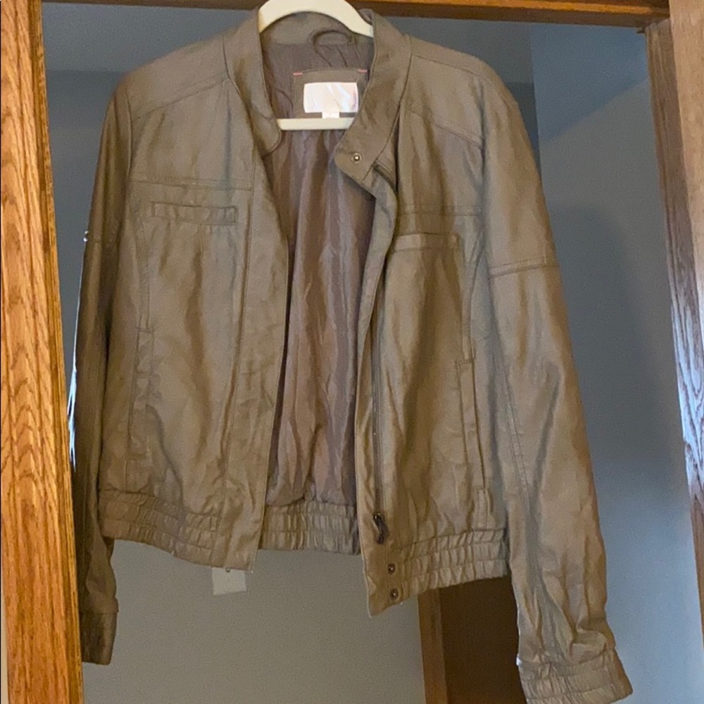Faux leather jacket
